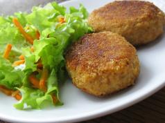 Calorie content of chicken cutlet